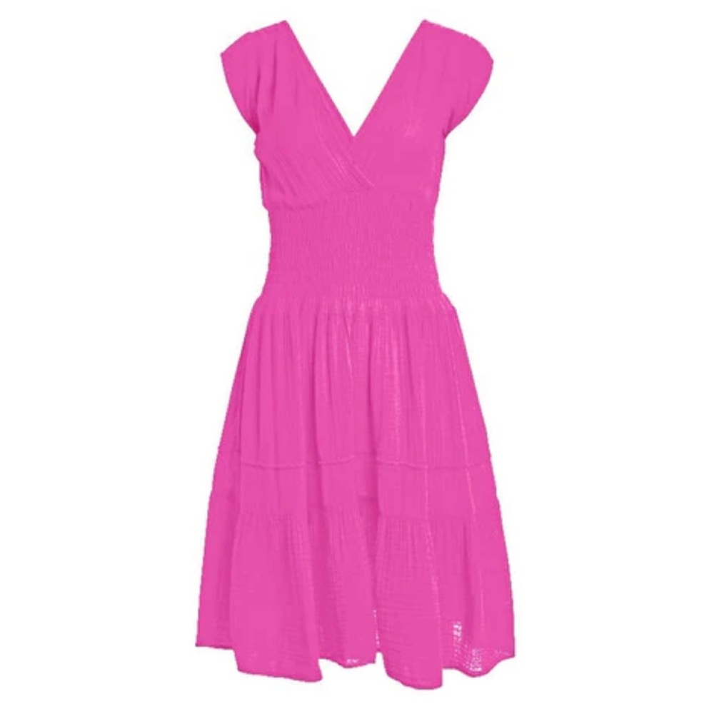 Felicite Smocked Mini Gauze Dress